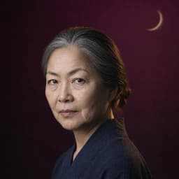 架空の占い師・土門 志乃（手相家）の肖像