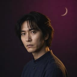 架空の占い師・月島 佑（月星座リーダー）の肖像
