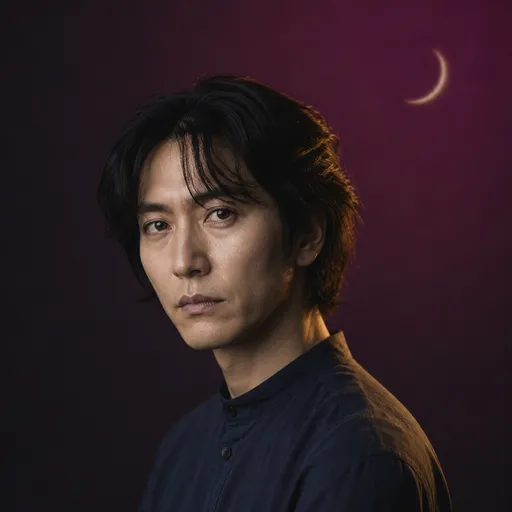 架空の占い師・月島 佑（月星座リーダー）の肖像
